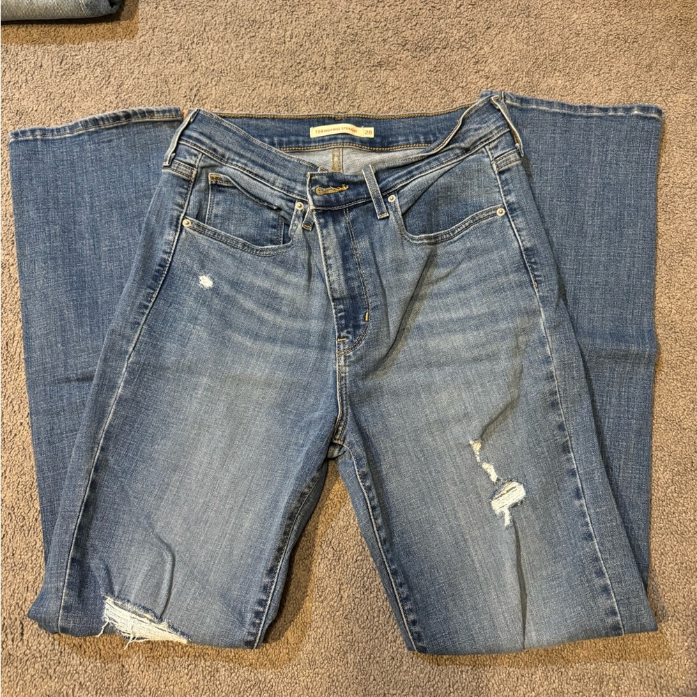 Levi's High Rise Blue Jeans Classic Denim